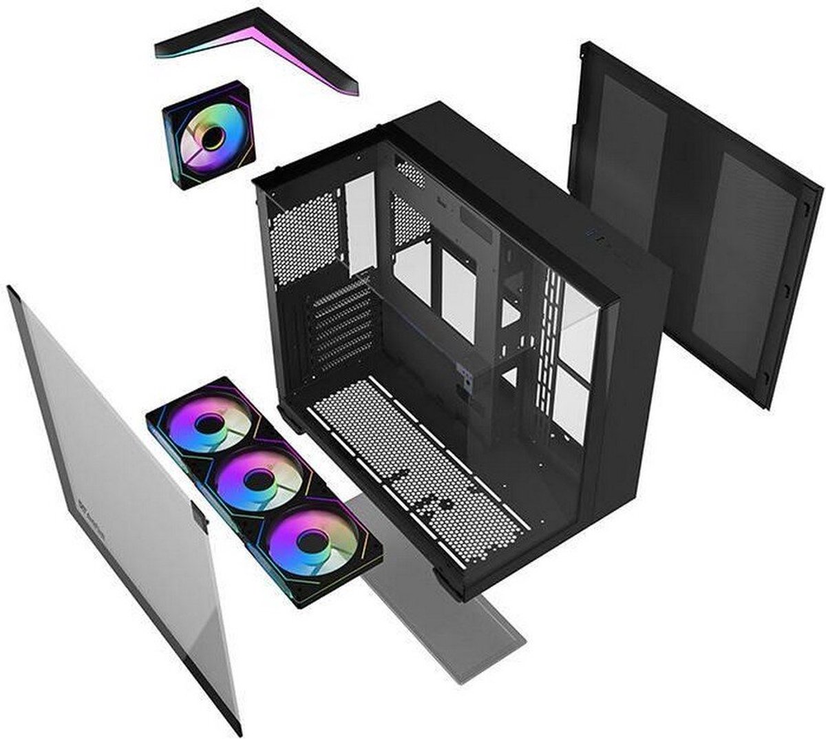 TH285 Black ATX Mid-Tower Computer Case - afbeelding 7