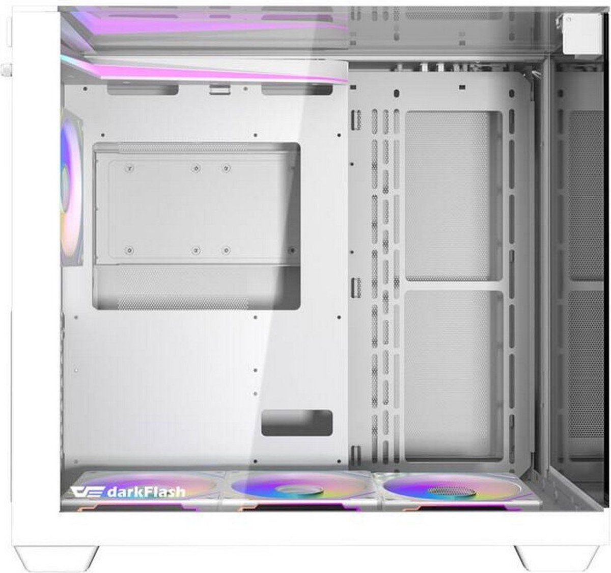 TH285 White Tempered Glass Mid Tower ATX Computer Case - afbeelding 6