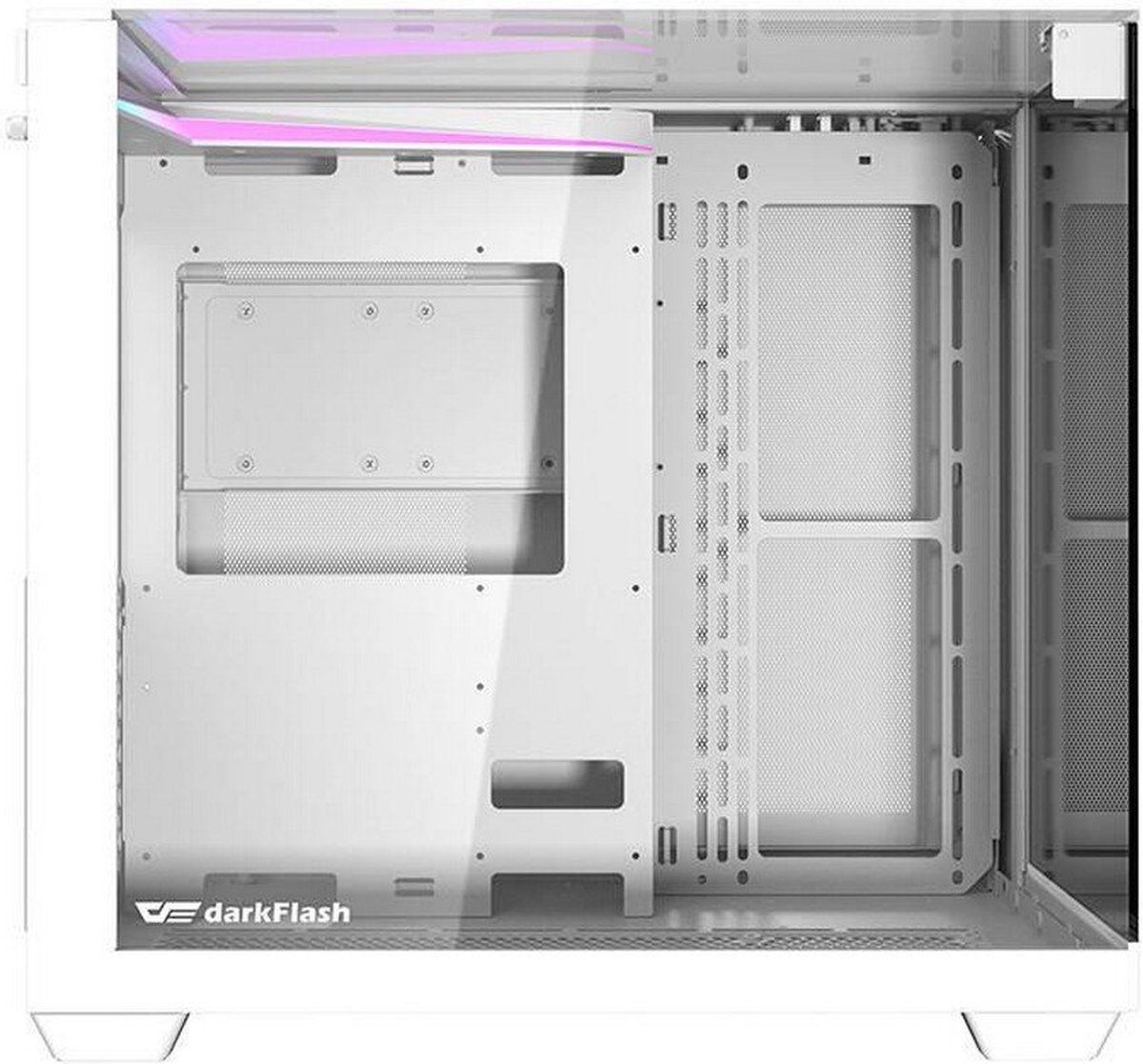 TH285 White Tempered Glass Mid Tower ATX Computer Case - afbeelding 7