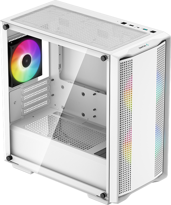 Deepcool cc360 midi tower behuizing 2 orig - DeepCool CC360 WH ARGB Behuizing (White)
