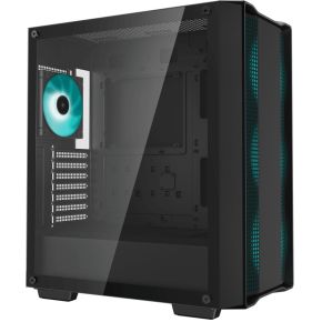 Cc560 Mid-Tower Atx Pc Case, 4X Pre-Installed 120Mm Marrs Green Led Fans, Tempered Glass Side Panel, 1Xusb:3.0/1Xusb:2.0/1Xaudio - afbeelding 2