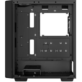 Cc560 Mid-Tower Atx Pc Case, 4X Pre-Installed 120Mm Marrs Green Led Fans, Tempered Glass Side Panel, 1Xusb:3.0/1Xusb:2.0/1Xaudio - afbeelding 6