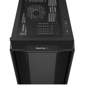 Cc560 Mid-Tower Atx Pc Case, 4X Pre-Installed 120Mm Marrs Green Led Fans, Tempered Glass Side Panel, 1Xusb:3.0/1Xusb:2.0/1Xaudio - afbeelding 8