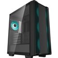 Cc560 Mid-Tower Atx Pc Case, 4X Pre-Installed 120Mm Marrs Green Led Fans, Tempered Glass Side Panel, 1Xusb:3.0/1Xusb:2.0/1Xaudio