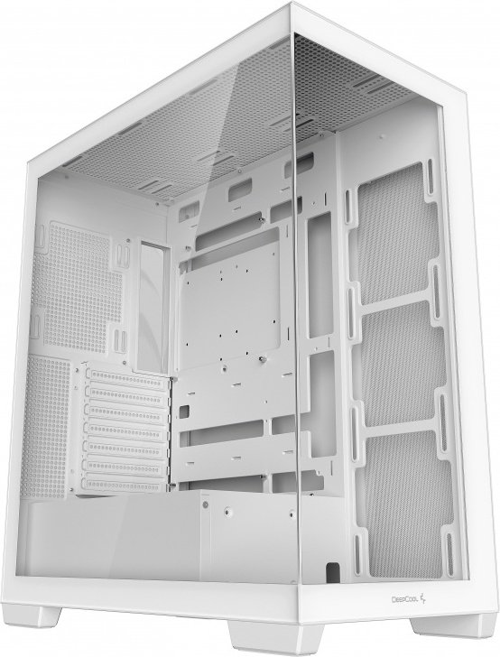 DeepCool Deepcool Cg580 Wh Atx Panoramic Case, Single Chamber Configuration, Tempered Glass Panels, Supports Up To 9 120Mm Fans 360Mm Radiators, 2X Usb 3.0, White