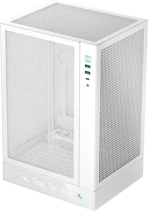 Deepcool ch170 digital mini tower behui 759 2 orig - DeepCool CH170 DIGITAL WH Behuizing