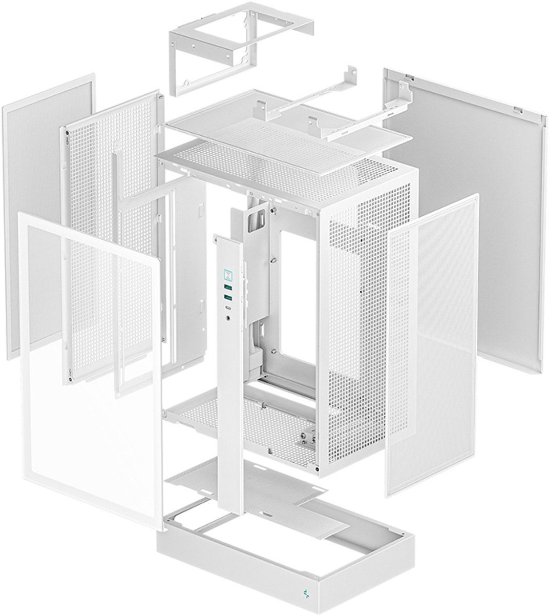 Deepcool Ch170 Plus Wh Midi Tower Wit behuizing - afbeelding 3