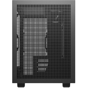 Deepcool ch260 wood micro tower zwart h 4 orig - DeepCool CH260 WOOD Micro Tower Case - Black Wood Grain, 360mm AIO