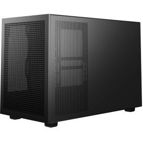 Deepcool ch260 wood micro tower zwart h 8 orig - DeepCool CH260 WOOD Micro Tower Case - Black Wood Grain, 360mm AIO