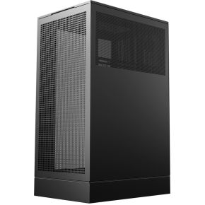 Ch270 Digital Micro-Atx Mini Tower Pc Case, High Airflow Mesh Panels, Digital Vertical Base, Full-Sized Air Cooler Support, Direct Insert Gpu Capable, Support 360Aio, Black - afbeelding 8