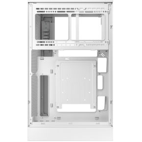 Ch270 Digital Wh Micro-Atx Mini Tower Pc Case, High Airflow Mesh Panels, Digital Vertical Base, Full-Sized Air Cooler Support, Direct Insert Gpu Capable, Support 360Aio, White - afbeelding 6