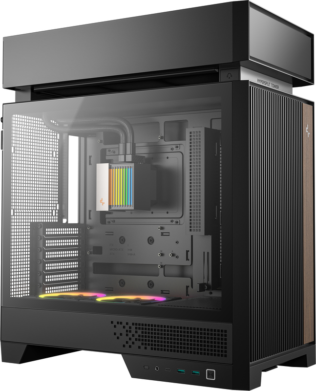 Deepcool cl6600 midi tower zwart 2 orig - DeepCool CL6600 HyperSplit Mid-Tower ATX Case