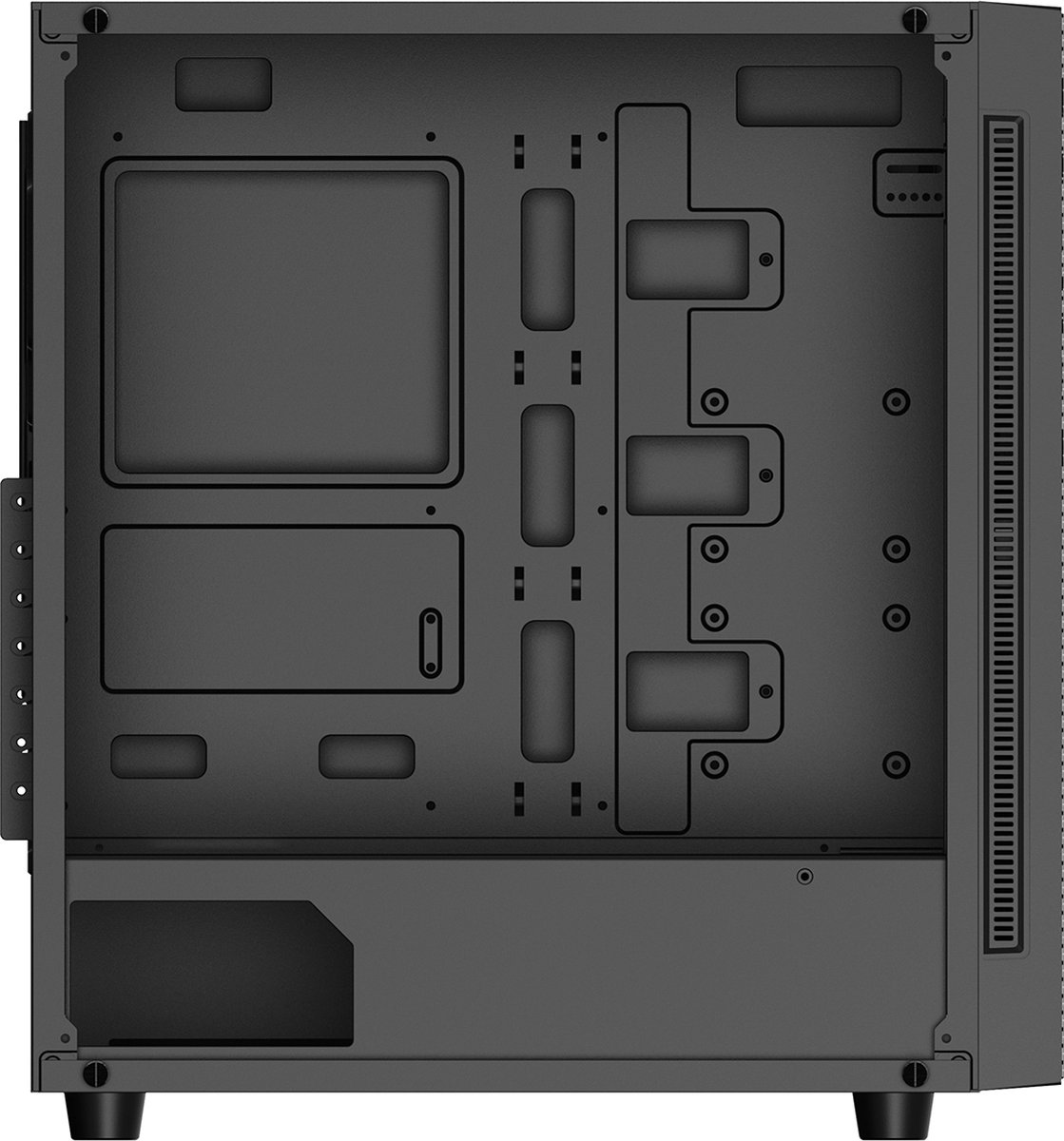 Matrexx 55 Mesh Tempered Glass E-ATX Mid Tower Case - Black - afbeelding 5