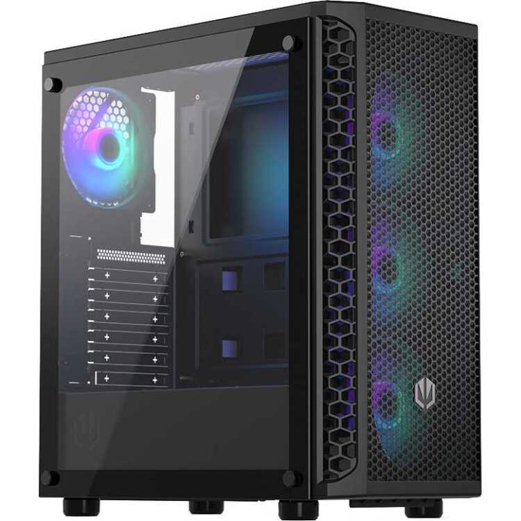 ATX/mATX Atx/Matx Semi-Toren Doos Endorfy Signum 300 Argb Zwart Multi