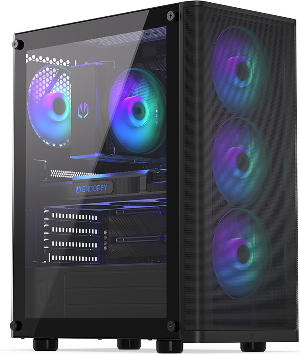 Endorfy Ventum 200 Argb Full Tower Zwart behuizing