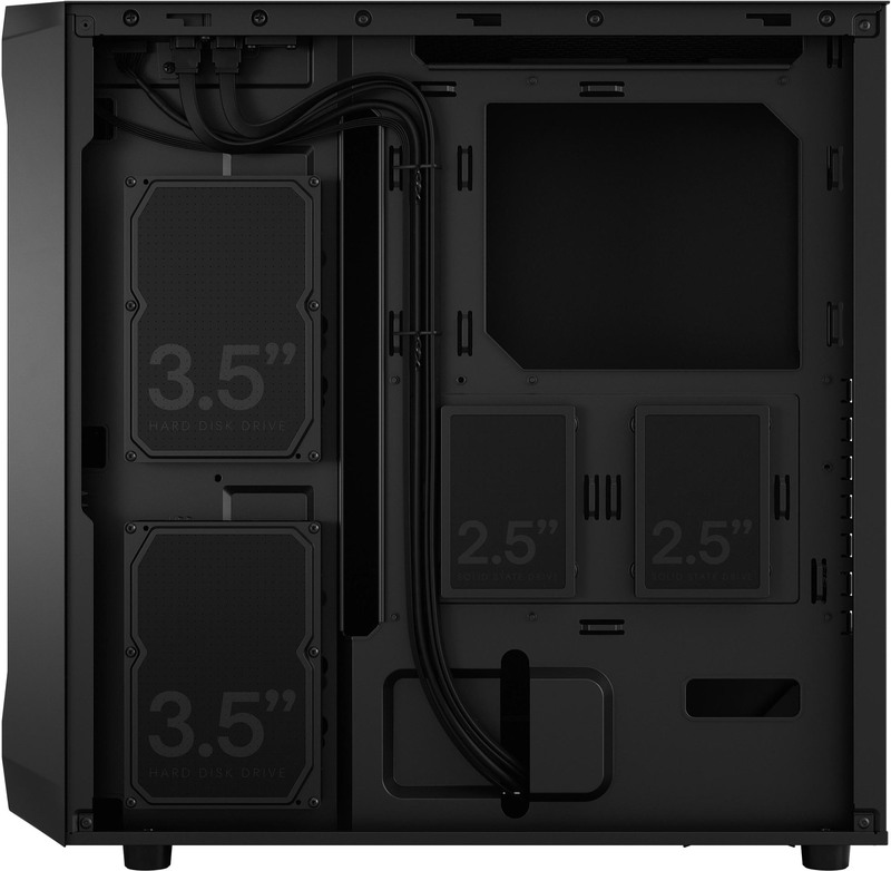 Fractal design focus 2 black solid midi tower 3 orig - Fractal Design Focus 2 Black Solid Behuizing