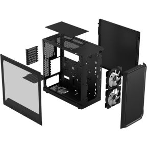 Fractal Design Focus 2 RGB Black TG Clear Tint Behuizing - afbeelding 6