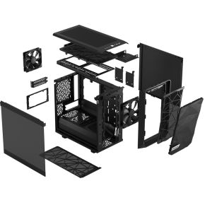 Fractal Design Meshify 2 Nano Black TG Dark Tint Behuizing - afbeelding 6