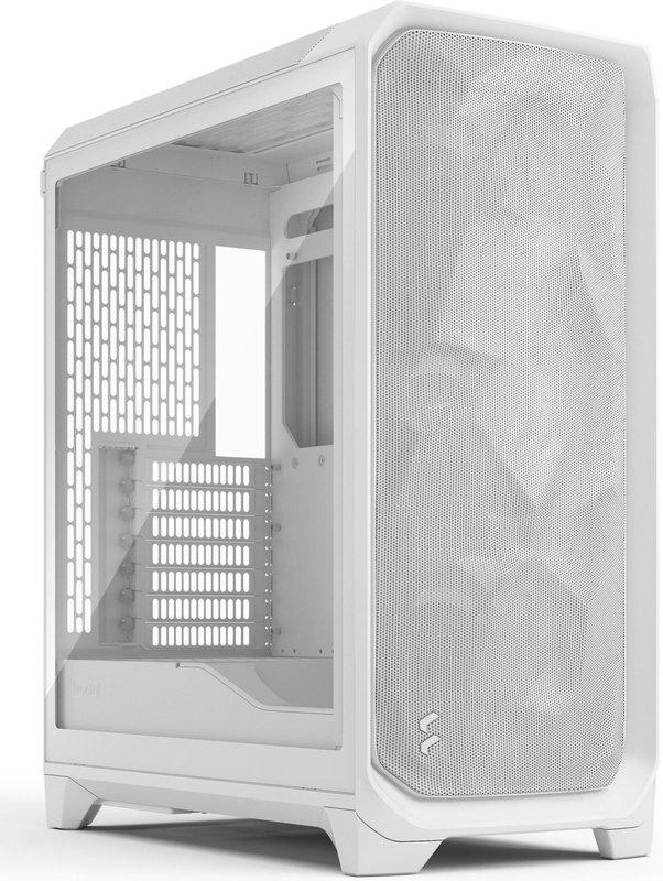 Fractal design meshify 3 midi tower behuizing 1043 - Fractal Design Meshify 3 White TG Clear Tint Behuizing