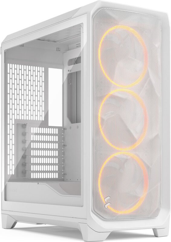 Fractal design meshify 3 midi tower behuizing 938 - Fractal Design Meshify 3 White RGB TG Clear Tint Behuizing