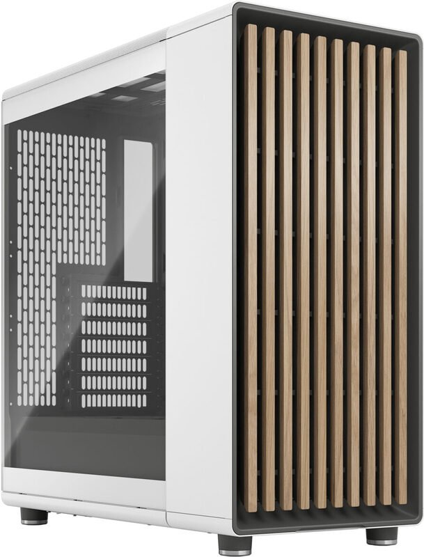 Fractal design north midi tower behuizing 856717 - Fractal Design North Chalk White TG Clear Tint Behuizing