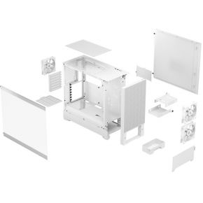 Pop Air RGB Orange Core TG Clear Tint Mid Tower Case - afbeelding 7