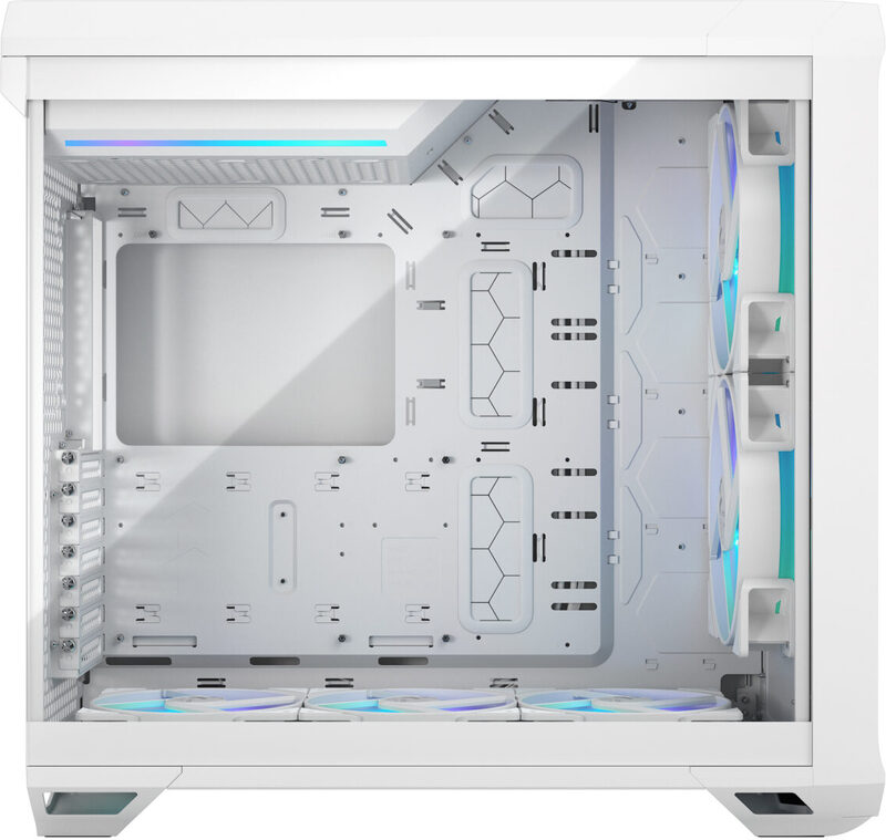 Fractal design torrent white tg clear tint mi 2 orig - Fractal Design Torrent RGB White + Clear TG Behuizing