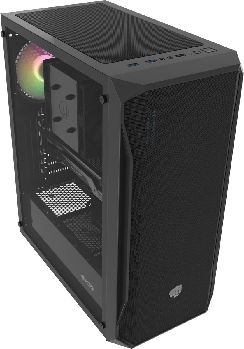 Fury Shobo Sh4 Rgb Midi Tower Zwart behuizing - afbeelding 5
