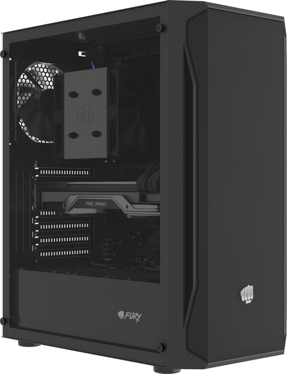 Fury Shobo Sh4F Midi Tower Zwart behuizing - afbeelding 2