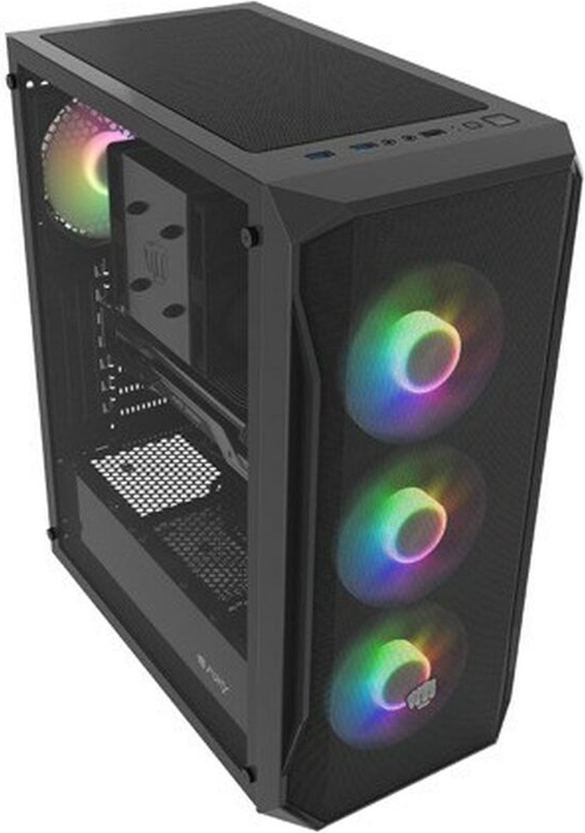 Fury Shobo Sh4F Rgb Midi Tower Zwart behuizing - afbeelding 8