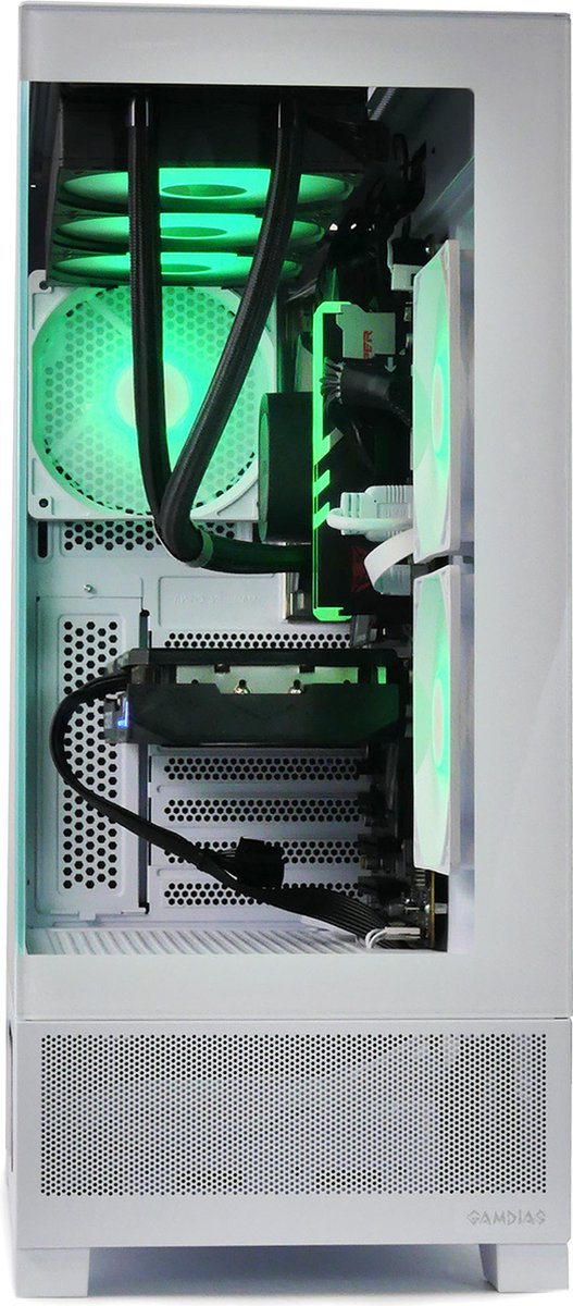 Atlas M1 Aquarium Gaming Case White - afbeelding 5
