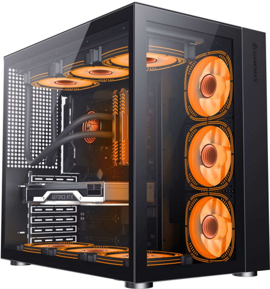 GameMax Gamemax Infinity Bk Midi Tower Zwart