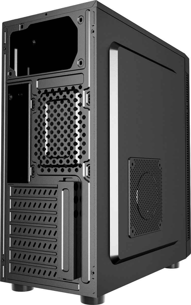 Gembird Fornax 160 Mini Tower Zwart behuizing - afbeelding 3