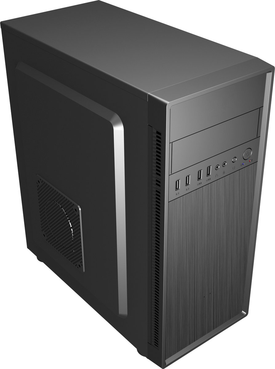Gembird Fornax 160 Mini Tower Zwart behuizing - afbeelding 7