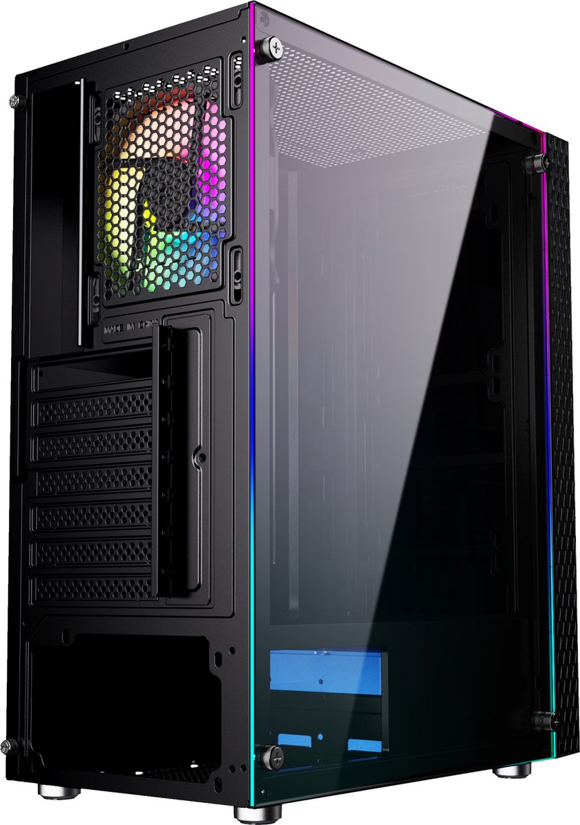 Gembird Fornax 2500 Midi Tower Zwart behuizing - afbeelding 7