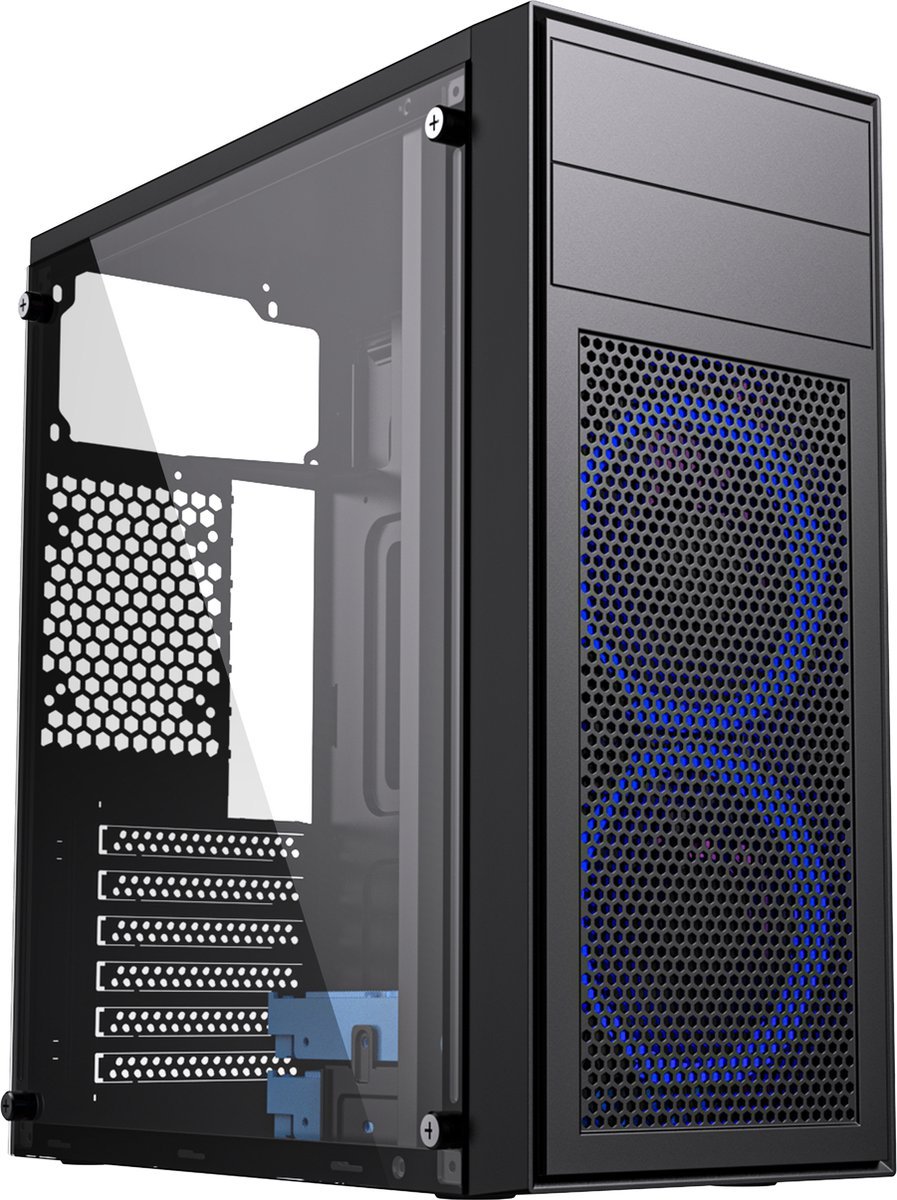 Gembird Gembird Fornax M100B Midi Tower Zwart