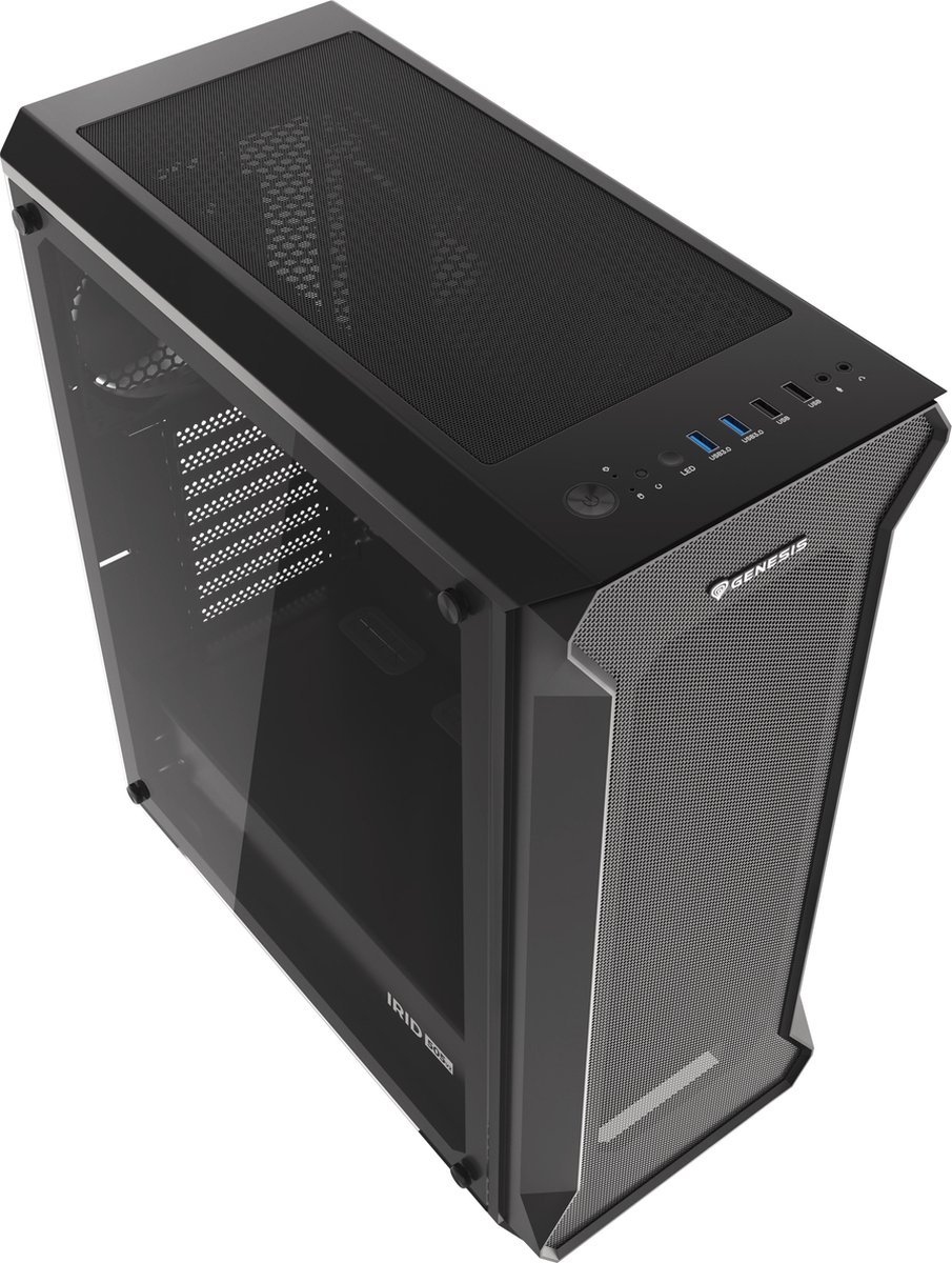 Genesis - Npc-1517 Atx Semi-Tower Box Tqep-550Sp - Black behuizing - afbeelding 2
