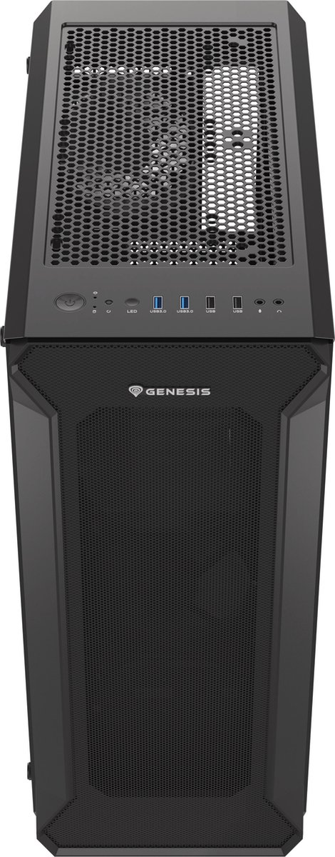 Genesis - Npc-1517 Atx Semi-Tower Box Tqep-550Sp - Black behuizing - afbeelding 3