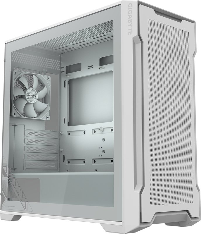 Gigabyte c102 giass ice midi tower behu - GIGABYTE C102 GLASS Midi Tower Behuizing (White)