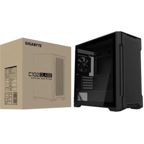 Gigabyte C102 Glass Midi Tower Zwart behuizing - afbeelding 8