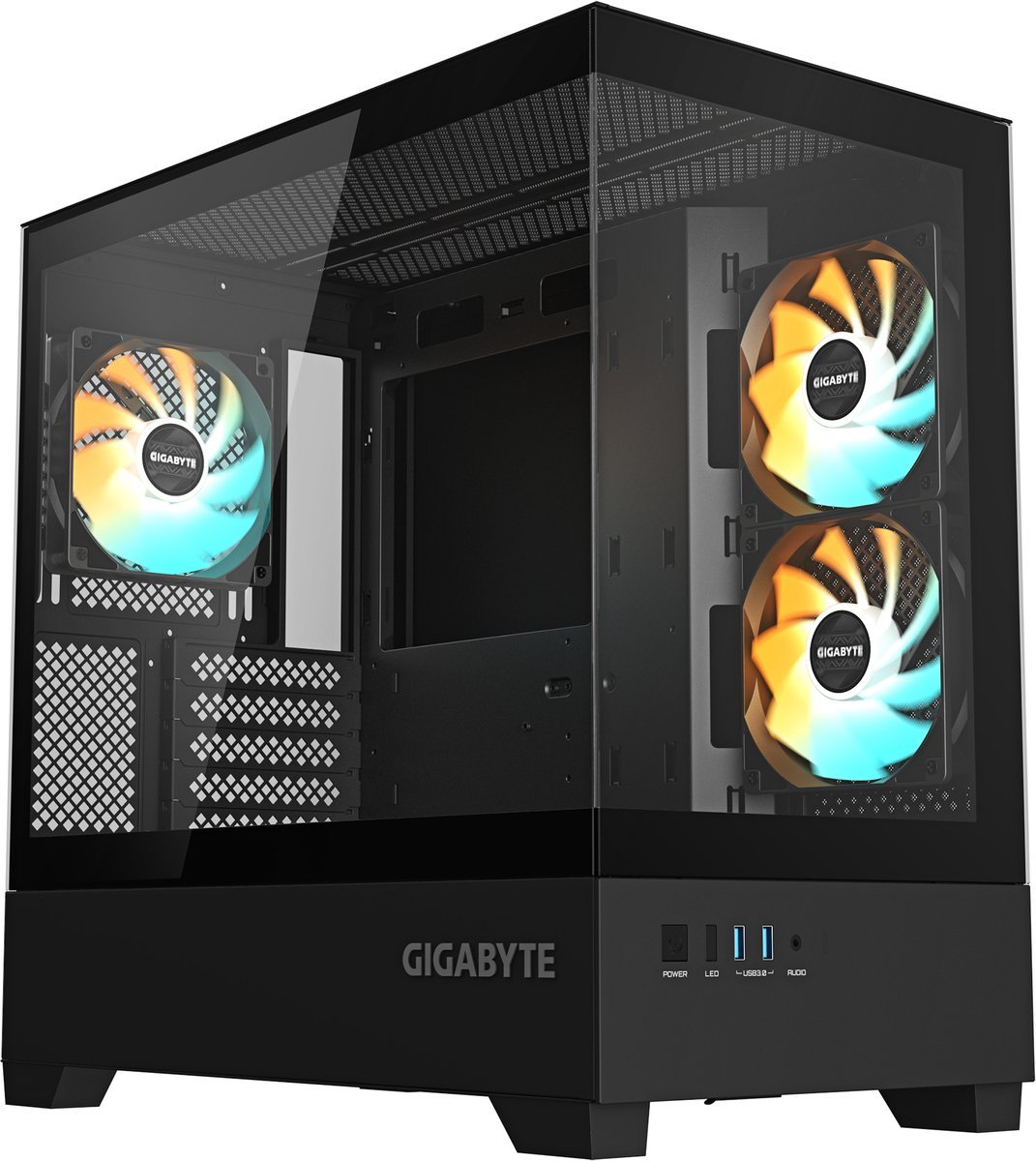 GIGABYTE Gigabyte C201 Panoramic Midi Tower Zwart