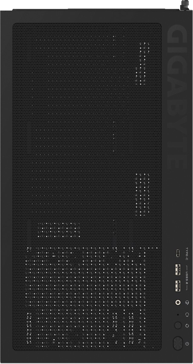 Gigabyte C500 Panoramic Stealth Midi Tower Zwart behuizing - afbeelding 4