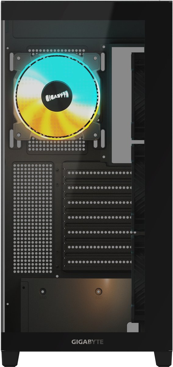 Gigabyte C500 Panoramic Stealth Midi Tower Zwart behuizing - afbeelding 7