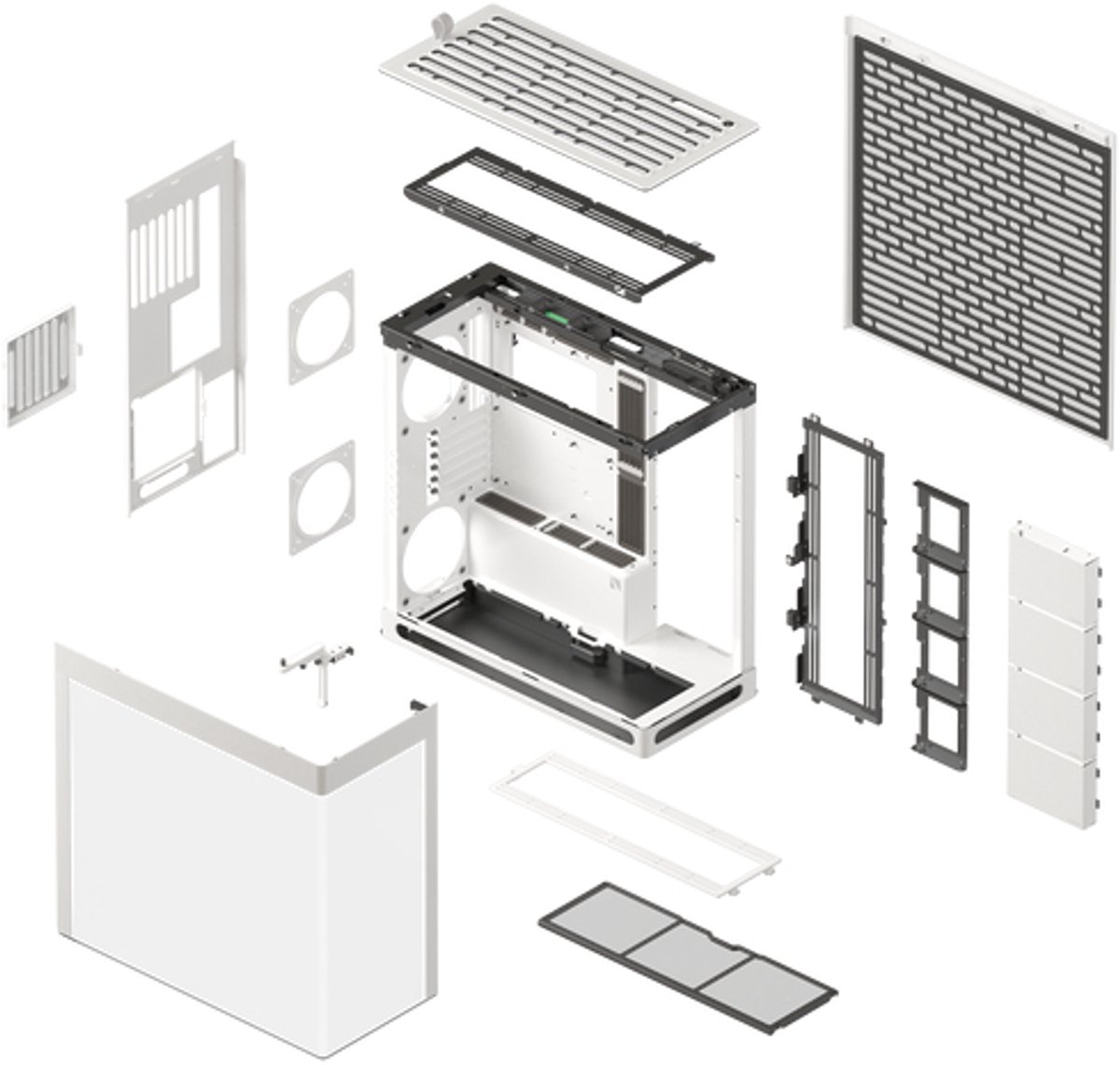 Havn Hs 420 Midi Tower Wit behuizing - afbeelding 2