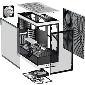 Y40 Snow White Mid-Tower ATX Case - afbeelding 8