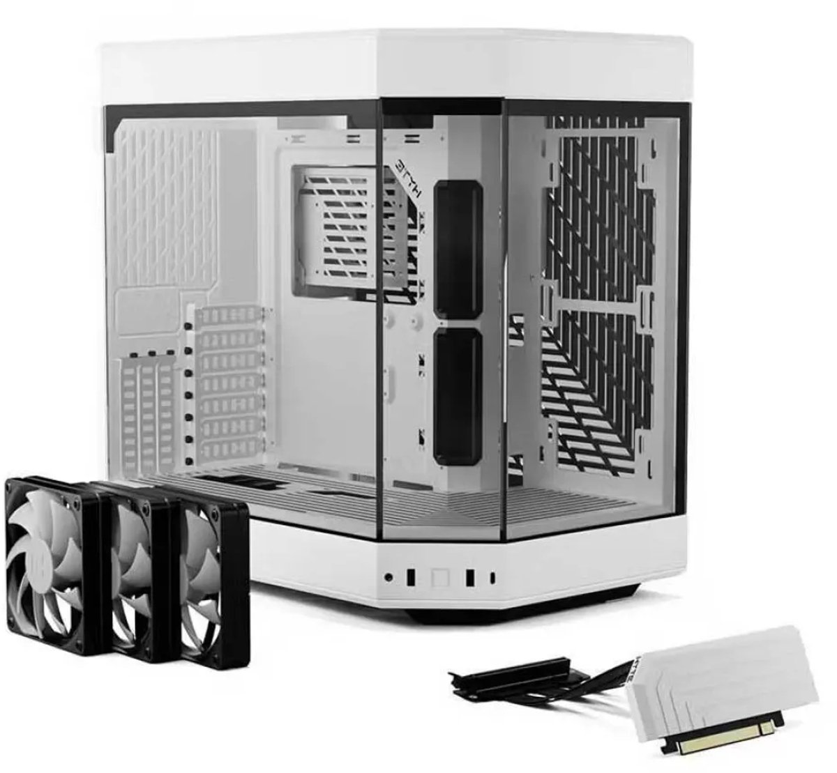 Y60 Tempered Glass Mid Tower Case Black - afbeelding 3