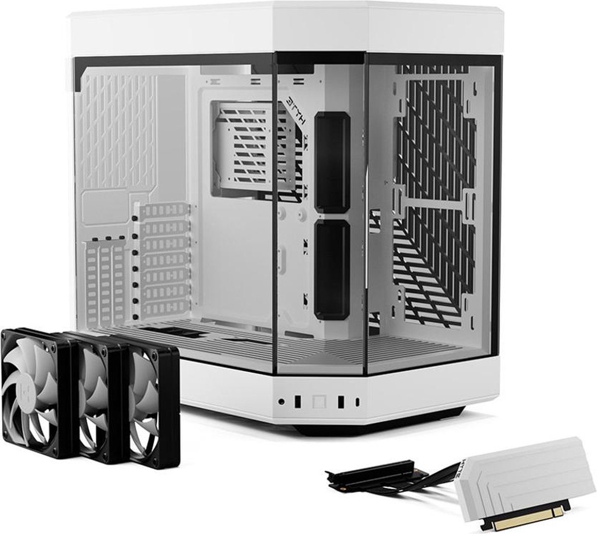 Y60 Tempered Glass Mid Tower Case Black - afbeelding 7