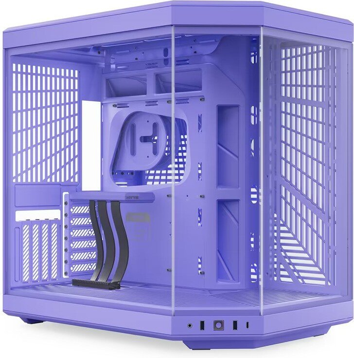 Hyte y70 midi tower behuizing 402438 - Hyte Y70 Milky Edition Taro Behuizing