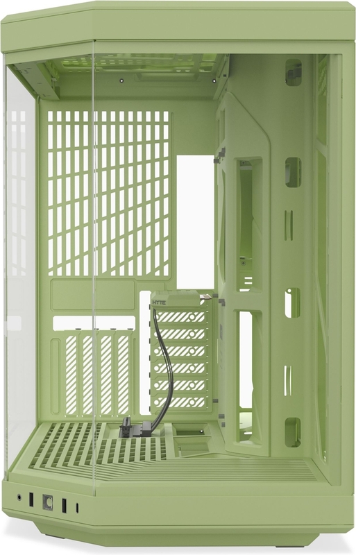 Hyte y70 midi tower behuizing 403197 2 orig - Hyte Y70 Milky Edition Matcha Milk Behuizing