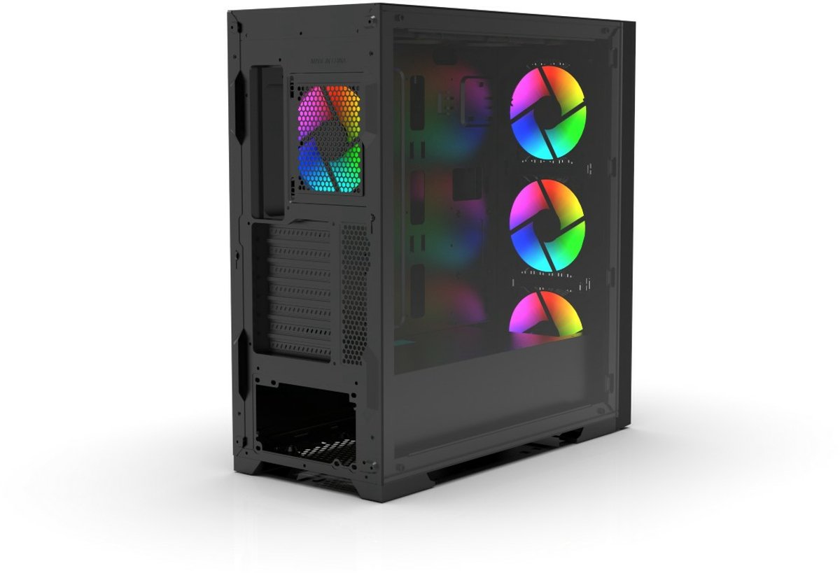 Inca Emg-17Xb Computerbehuizing Midi Tower Zwart - afbeelding 5